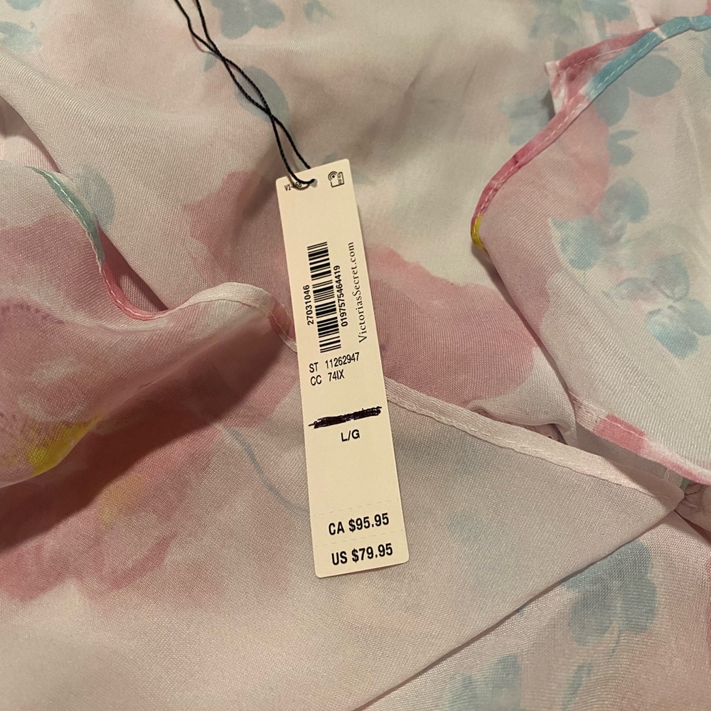 Babydoll Victoria's Secret Light Pink Floral Slip L - Picture 7 of 7